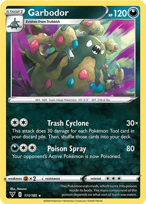 Pokemon TCG - VIVID VOLTAGE - 111/185 - GARBODOR - Rare