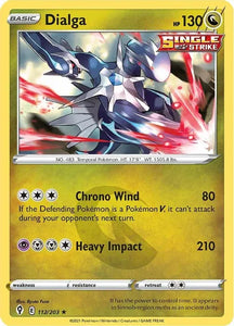 Pokemon TCG - EVOLVING SKIES - 112/203 - DIALGA - Reverse Holo - Rare