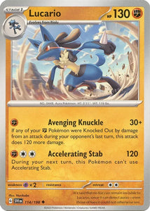 Pokemon TCG - SCARLET & VIOLET - 114/198 - LUCARIO - Uncommon