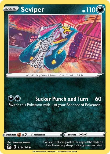 Pokemon TCG - LOST ORIGIN - 116/196 - SEVIPER - Uncommon