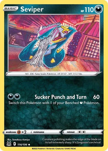 Pokemon TCG - LOST ORIGIN - 116/196 - SEVIPER - Uncommon