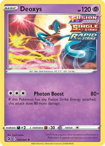 Pokemon TCG - FUSION STRIKE - 120/264 - DEOXYS - Holographic - Rare