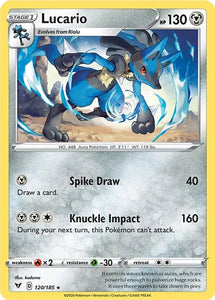 Pokemon TCG - VIVID VOLTAGE - 120/185 - LUCARIO - Rare