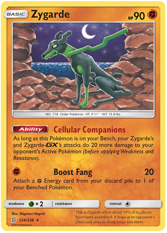 Pokemon TCG - UNIFIED MINDS - 124/236 - ZYGARDE - Rare