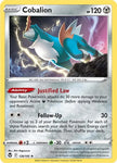 Pokemon TCG - SILVER TEMPEST - #126/195 - COBALION - REVERSE HOLO - RARE