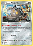 Pokemon TCG - REBEL CLASH - 126/192 - GALARIAN MEOWTH - Reverse Holo - Common