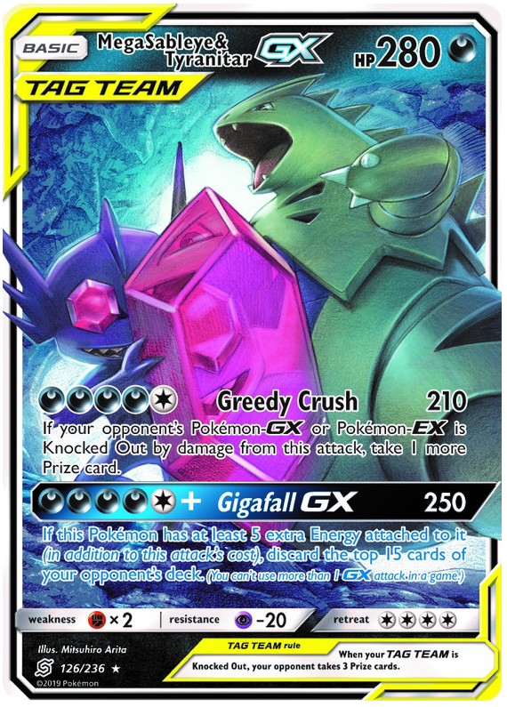 Unified Minds Mega Sablleye & Tyranitar GX