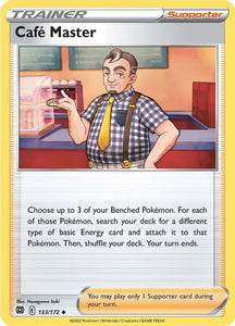 Pokemon TCG - BRILLIANT STARS - 133/172 - CAFE MASTER - Trainer