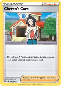 Pokemon TCG - BRILLIANT STARS - 134/172 - CHEREN`S CARE - Trainer