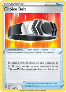 Pokemon TCG - BRILLIANT STARS - 135/172 - CHOICE BELT - Trainer