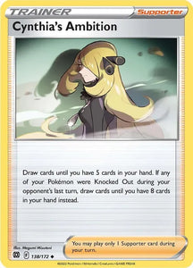 Pokemon TCG - BRILLIANT STARS - 138/172 - CYNTHIA`S AMBITION - Trainer