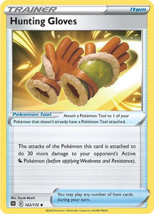 Pokemon TCG - BRILLIANT STARS - 142/172 - HUNTING GLOVES - Trainer