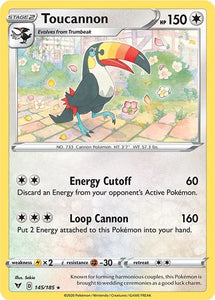 Pokemon TCG - VIVID VOLTAGE - 145/185 - TOUCANNON - Rare