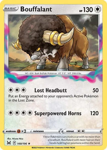 Pokemon TCG - LOST ORIGIN - 148/196 - BOUFFALANT - Reverse Holo - Rare