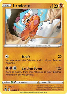 Pokemon TCG - FUSION STRIKE - 148/264 - LANDORUS - Holographic - Rare