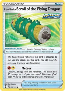 Pokemon TCG - EVOLVING SKIES - 153/203 - RAPID STRIKE SCROLL OF THE FLYING DRAGON - Trainer