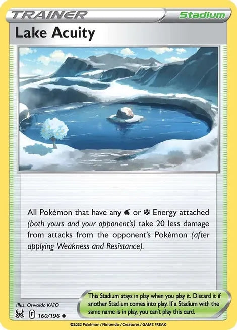 Pokemon TCG - LOST ORIGIN - 160/196 - LAKE ACUITY - Trainer