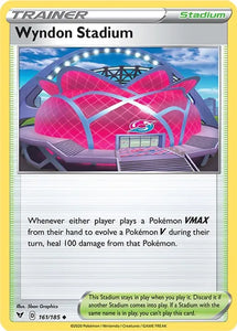 Pokemon TCG - VIVID VOLTAGE - 161/185 - WYNDON STADIUM - Reverse Holo - Trainer