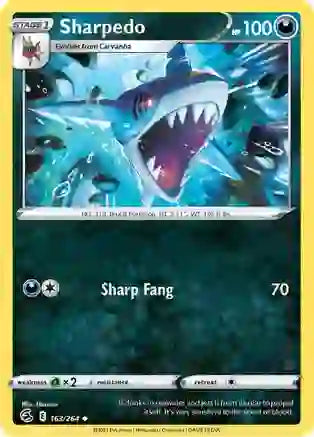 Pokemon TCG - FUSION STRIKE - 163/264 - SHARPEDO - Uncommon