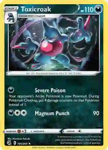 Pokemon TCG - FUSION STRIKE - 166/264 - TOXICROAK - Reverse Holo - Rare