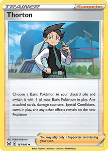 Pokemon TCG - LOST ORIGIN - 167/196 - THORTON - Trainer