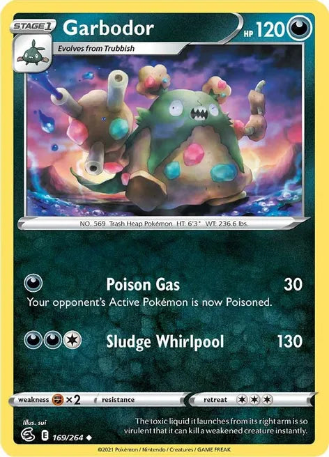 Pokemon TCG - FUSION STRIKE - 169/264 - GARBODOR - Uncommon