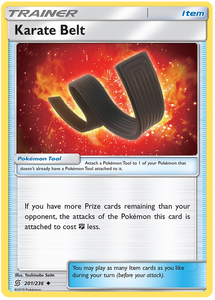 Pokemon TCG - UNIFIED MINDS - 201/236 - KARATE BELT - Trainer