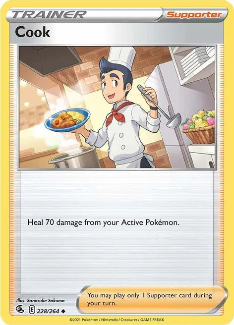 Pokemon TCG - FUSION STRIKE - 228/264 - COOK - Trainer