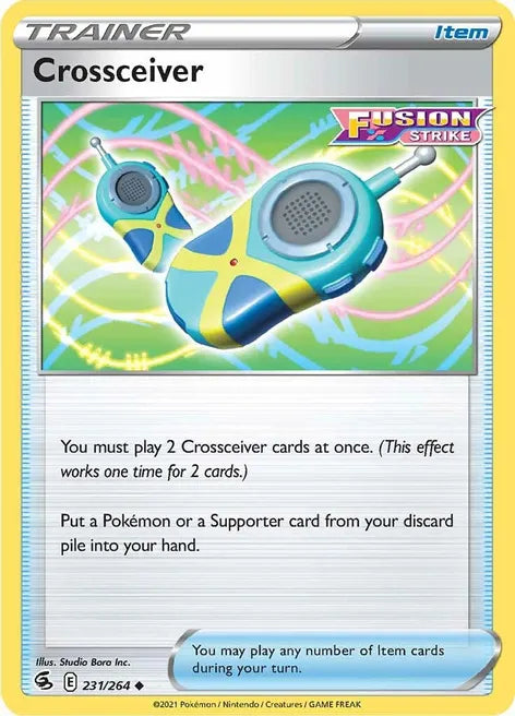 Pokemon TCG - FUSION STRIKE - 231/264 - CROSSCEIVER - Trainer