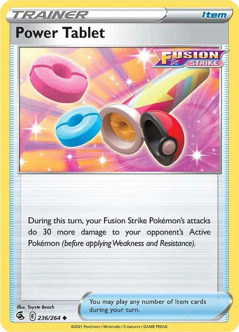 Pokemon TCG - FUSION STRIKE - 236/264 - POWER TABLET - Rare