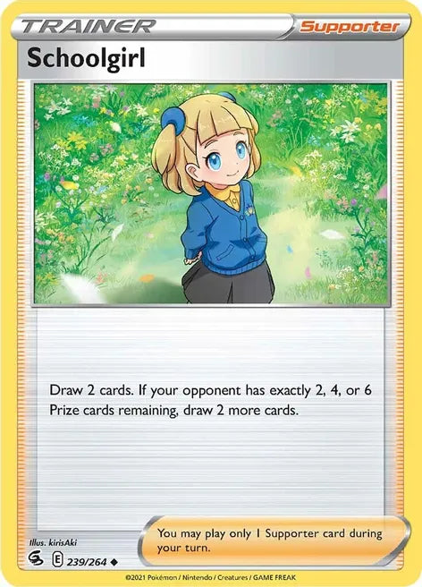 Pokemon TCG - FUSION STRIKE - 239/264 - SCHOOLGIRL - Trainer