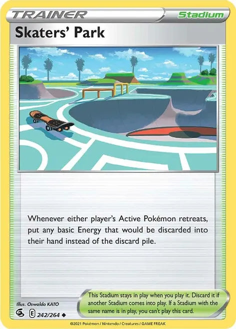 Pokemon TCG - FUSION STRIKE - 242/264 - SKATER`S PARK - Trainer