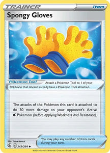 Pokemon TCG - FUSION STRIKE - 243/264 - SPONGY GLOVES - Trainer