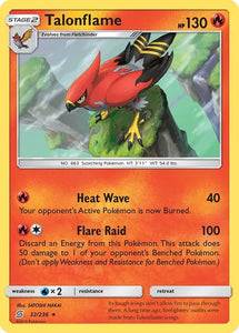 Pokemon TCG - UNIFIED MINDS - 032/236 - TALONFLAME - Rare