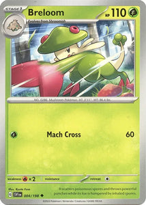 Pokemon TCG - SCARLET & VIOLET - 004/198 - BRELOOM - Reverse Holo - Uncommon