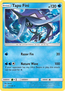 Pokemon TCG - UNIFIED MINDS - 053/236 - TAPU FINI - Reverse Holo - Rare