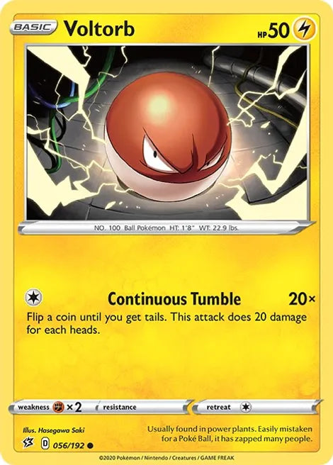 Pokemon TCG - REBEL CLASH - 056/192 - VOLTORB - Common