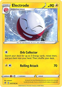 Pokemon TCG - REBEL CLASH - 057/198 - ELECTRODE - Uncommon