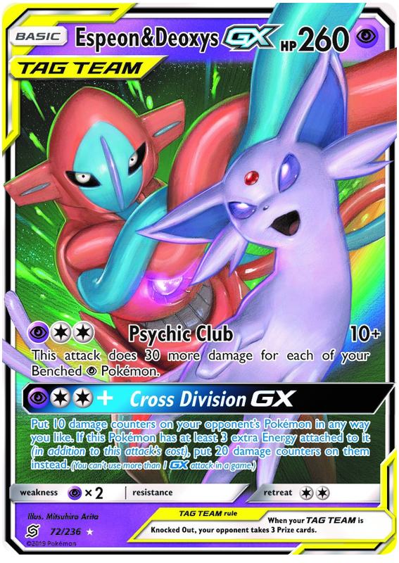 Unified Minds Espeon & Deoxys GX