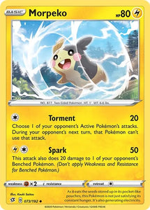 Pokemon TCG - REBEL CLASH - 073/192 - MORPEKO - Uncommon