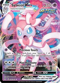 Pokemon TCG 1 x SYLVEON V MAX 075/203 Evolving Skies Ultra Rare