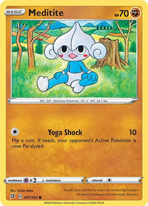 Pokemon TCG - REBEL CLASH - 097/192 - MEDITITE - Common