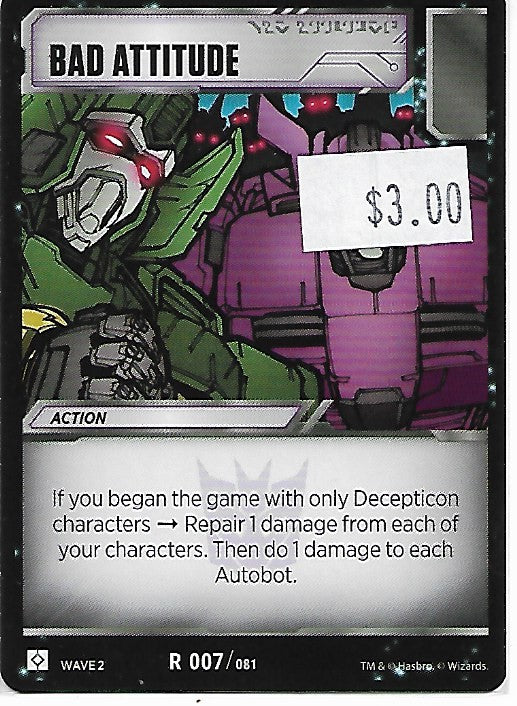 TRANSFORMERS CARD